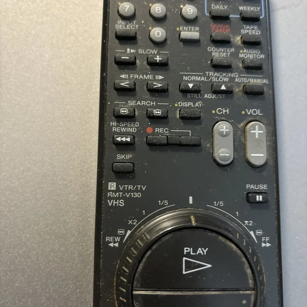 Sony VTR TV RMT V130 VHS Remote Control